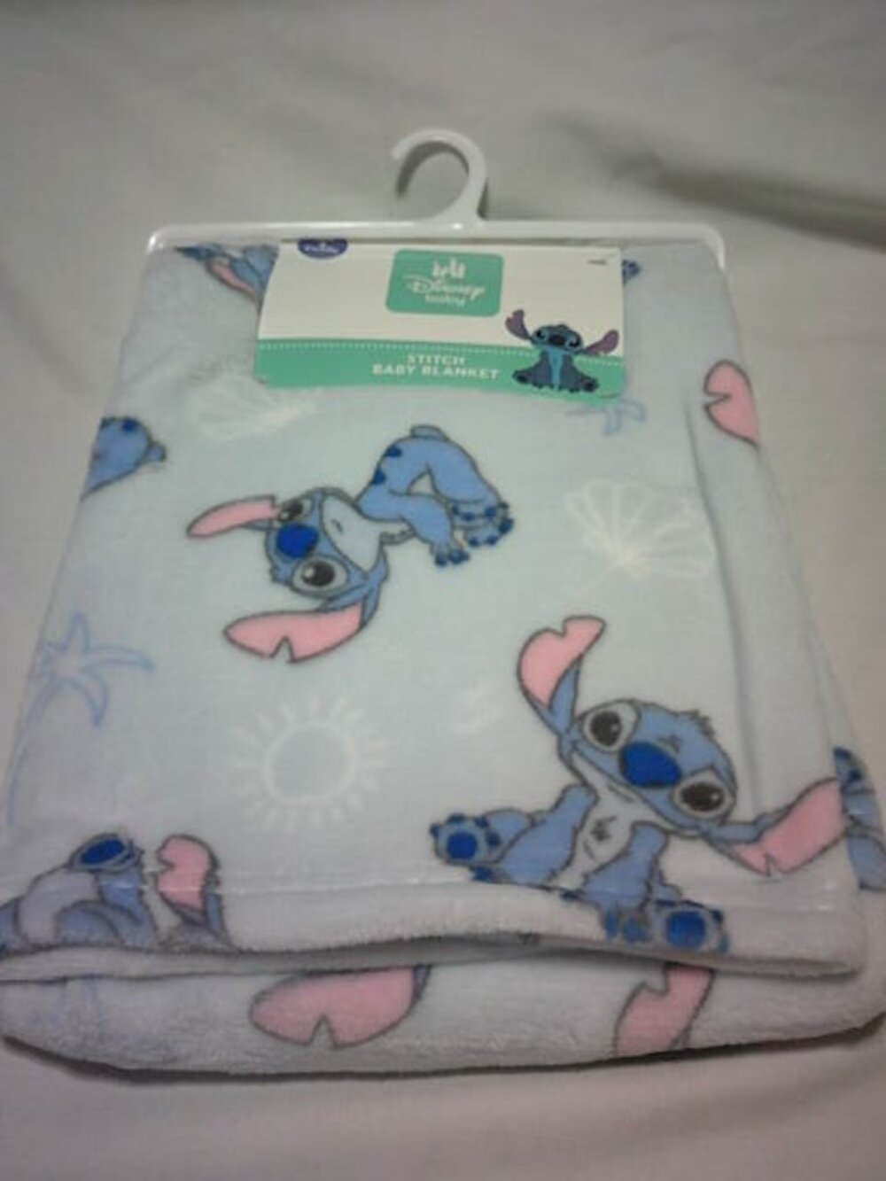 NEW DISNEY STITCH SOFT & CUDDLY UNISEX BABY BLANKET 30X40" CHRISTMAS 🎁👶